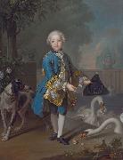 Louis Tocque Portrait of Louis Philippe Joseph, Duc d'Orleans and Duc de Chartres oil painting artist